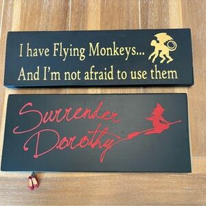 Wizard of Oz Art Signs